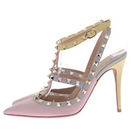 Valentino Garavani-VALENTINO GARAVANI Pumps T.EU 39 Leder-Pink