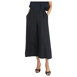 Gucci-Schwarze Culotte aus Wollmischung mit weitem Bein – Größe UK 8-Schwarz