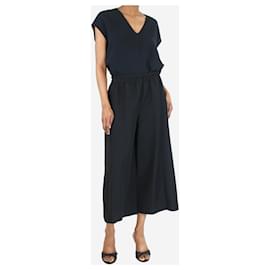 Gucci-Schwarze Culotte aus Wollmischung mit weitem Bein – Größe UK 8-Schwarz