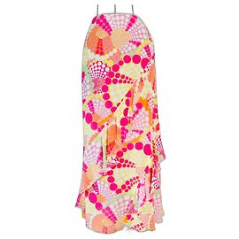 Saia maxi Escada de seda Multicor