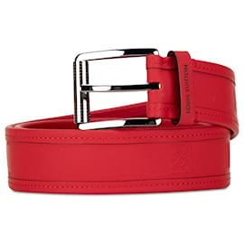 Louis Vuitton-Cintura Louis Vuitton Damier Infini rossa-Rosso