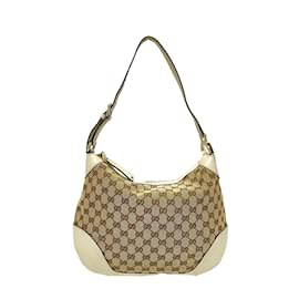 Gucci-Gucci Brown GG Canvas Charlotte Hobo-Braun,Andere