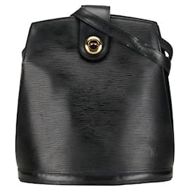Louis Vuitton-Louis Vuitton Epi Cluny One Shoulder Bag M52252 Black Leather-Black