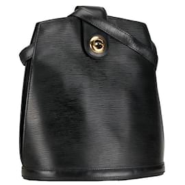 Louis Vuitton-Louis Vuitton Epi Cluny One Shoulder Bag M52252 Black Leather-Black
