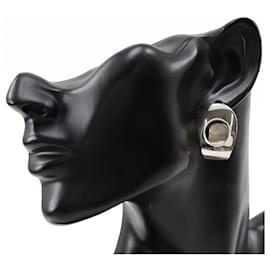 Gucci-Gucci Silber Pierce Ohrring Metallohrringe in gutem Zustand-Andere