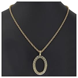 Dior-Dior Vintage Circle Rhinestone Necklace Metal Necklace in Good condition-Other