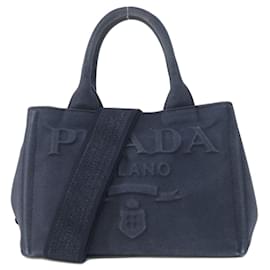 Prada-Prada Canapa-Azul marinho