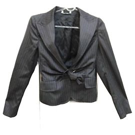 Gucci Jacke aus Wolle Dunkelgrau Anthrazitgrau