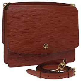 Louis Vuitton-LOUIS VUITTON Epi Grenel Shoulder Bag Brown Kenya M52363 LV Auth 73793-Brown,Other