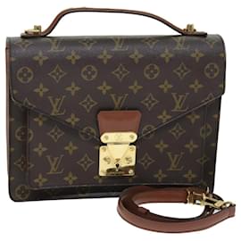 Louis Vuitton-LOUIS VUITTON Monogram Monceau 2Way Hand Bag M51185 LV Auth 73676-Monogram
