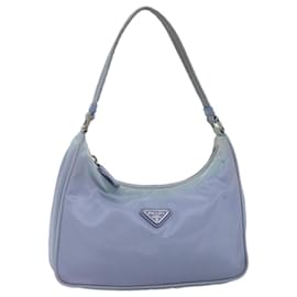 Prada-PRADA Hand Bag Nylon Blue Auth ar11814B-Blue