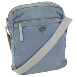 Prada-PRADA Shoulder Bag Nylon Light Blue Auth 73872-Light blue