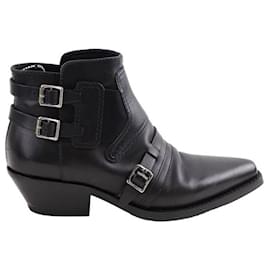 Dior-Lederstiefel-Schwarz