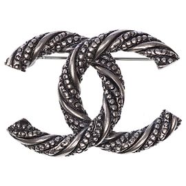 Gioielli CHANEL CC in metallo argentato - 101909 Argento