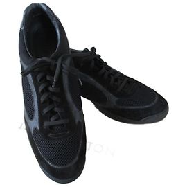 Louis Vuitton Sneakers in multiple materials, UK12. Black
