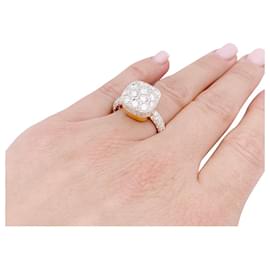 Pomellato-Pomellato "Nudo Maxi Solitaire" ring in pink gold, diamonds.-Other