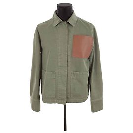 Anine Bing Chaqueta de algodón Caqui