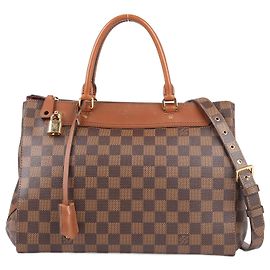Louis Vuitton Bolsa Damier Greenwich 2Way em Marrom N41337 Verde