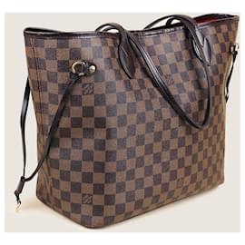 Louis Vuitton-Neverfull MM Tote Bag-Brown