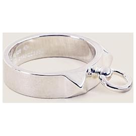 Hermès-Bague Collier de Chien-Argenté