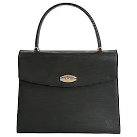 Louis Vuitton-Louis Vuitton Malesherbes Kelly Handtasche aus schwarzem Epi-Leder-Schwarz