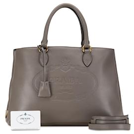 Prada-Prada Vitello Tote Bag  Leather Handbag 1BA579 in Excellent condition-Other