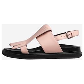 Marni-Sandales en cuir à franges roses - taille EU 36-Rose