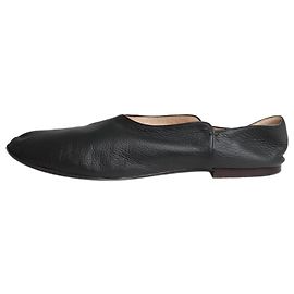 The row Graue Ballerinas aus Leder - Größe EU 40 Grau