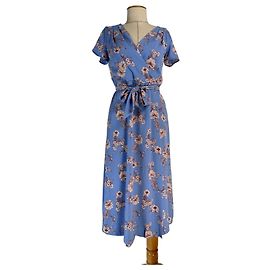 Ralph Lauren Kleid blau floral Blau Mehrfarben