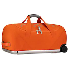 Louis Vuitton-Louis Vuitton Orange Monogram Horizon Soft Duffle 55-Orange