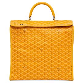 Goyard – Gelber Goyardine Saint Leger-Rucksack Gelb