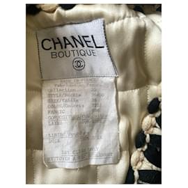 Chanel-1990 runway show suit set-Black
