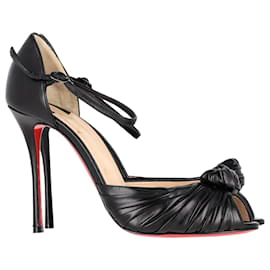 Christian Louboutin-Christian Louboutin Marchavekel Pumps aus schwarzem Leder-Schwarz