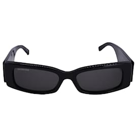 Balenciaga-Balenciaga BB0260S Max Gafas de sol rectangulares en acetato negro-Negro