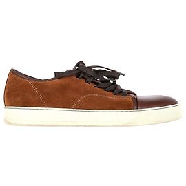 Baskets Lanvin DBB1 en Daim et Cuir Marron Marron