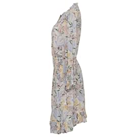 Maje-Maje Rythonela Smocked Printed Dress in Multicolor Cellulose Fiber-Other,Python print