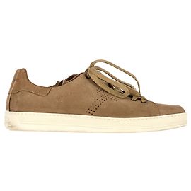 Baskets basses Tom Ford Warwick en daim marron Marron