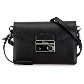 Prada-Prada Saffiano Leather Crossbody Bag Leather Crossbody Bag in Good condition-Other