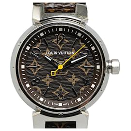 Louis Vuitton-Louis Vuitton Quartz Tambour Wrist Watch Metal Quartz R15231 in Excellent condition-Other