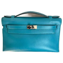 Hermès Clutch Blau
