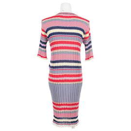 Céline-Céline Striped Rib Knit Dress-Multiple colors