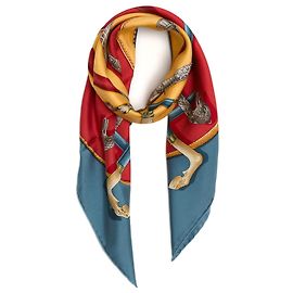 Hermès Silk Scarf 90 Cannes et Pommeaux 1990 Multiple colors