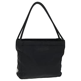 Prada-PRADA Hand Bag Nylon Black Auth 73878-Black