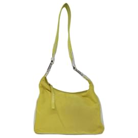 Prada-PRADA Borsa a Spalla Nylon Giallo Auth 74194-Giallo