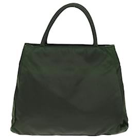 Prada-PRADA Hand Bag Nylon Khaki Auth 73881-Khaki