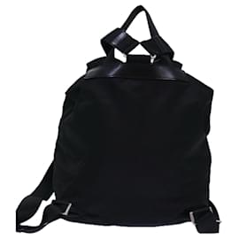 Prada-PRADA Backpack Nylon Black Auth 74259-Black