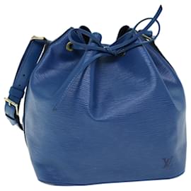 Louis Vuitton-Bolsa de ombro LOUIS VUITTON Epi Petit Noe Azul M44105 Autenticação de LV12189-Azul