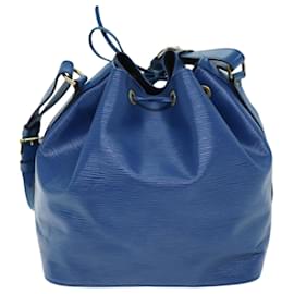 Louis Vuitton-Bolsa de ombro LOUIS VUITTON Epi Petit Noe Azul M44105 Autenticação de LV12189-Azul