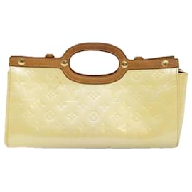 Louis Vuitton-LOUIS VUITTON Monogramm Vernis Roxbury Drive Handtasche Perle M91374 LV Auth fm3406-Andere