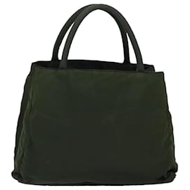 Prada-PRADA Hand Bag Nylon Green Auth fm3425-Green